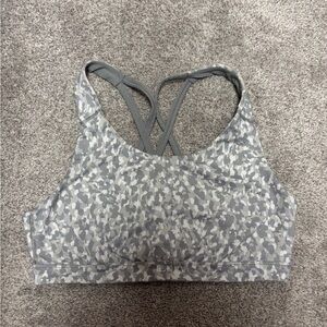 Old Navy Gray Camouflage Sports Bra